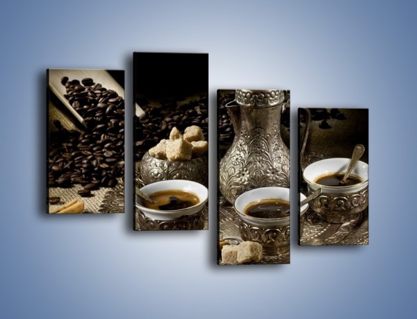 Obraz na płótnie – Tajemnicze opowieści przy kawie – czteroczęściowy JN455W2