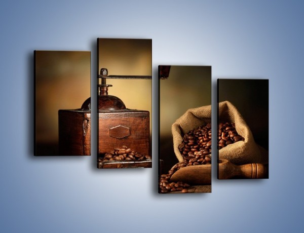 Obraz na płótnie – Młynek do kawy w cieniu – czteroczęściowy JN627W2