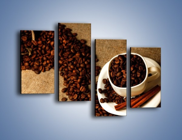Obraz na płótnie – Kierunek w stronę kawy – czteroczęściowy JN643W2