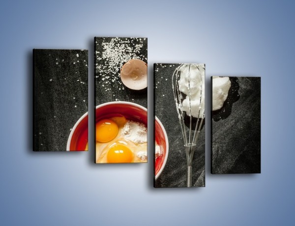 Obraz na płótnie – Ucieramy jajka na deser – czteroczęściowy JN659W2