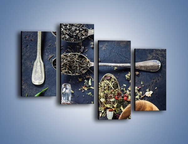 Obraz na płótnie – Herbata i smaki świata – czteroczęściowy JN686W2