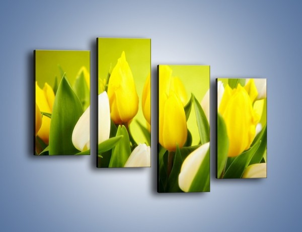 Obraz na płótnie – Nie tylko tulipany – czteroczęściowy K425W2