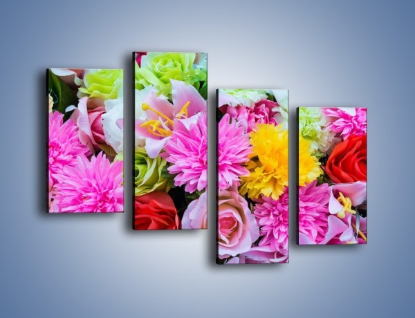 Obraz na płótnie – Wszystkie kwiaty lata – czteroczęściowy K464W2