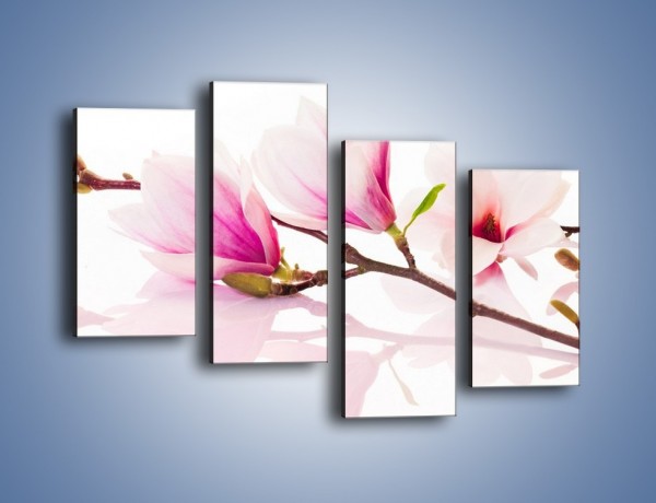 Obraz na płótnie – Lekkość w kwiatach wiśni – czteroczęściowy K485W2