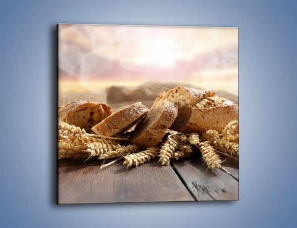 Obraz na płótnie – Świeży pszenny chleb – jednoczęściowy kwadratowy JN287