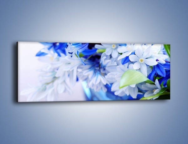 Obraz na płótnie – Kwiaty dla królowej śniegu – jednoczęściowy panoramiczny K004