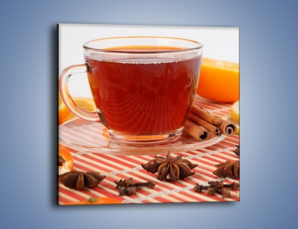 Obraz na płótnie – Moc herbaty w małej filiżance – jednoczęściowy kwadratowy JN297