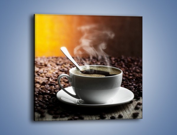 Obraz na płótnie – Aromatyczna filiżanka kawy – jednoczęściowy kwadratowy JN298