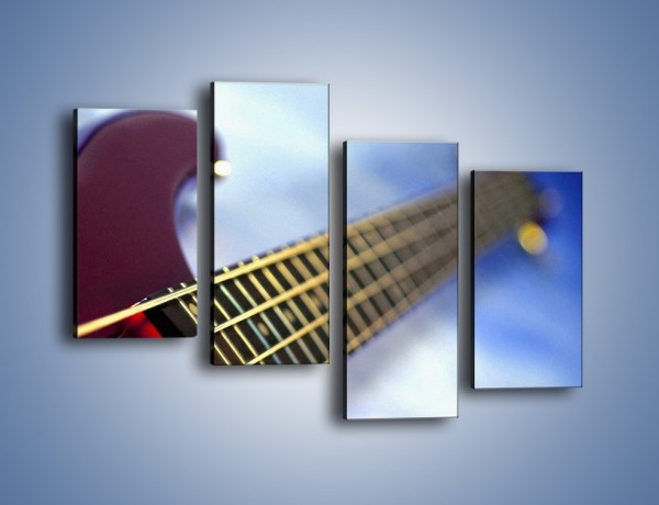Obraz na płótnie – Gitara z bliska – czteroczęściowy O088W2
