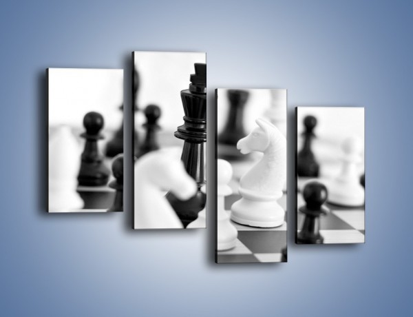 Obraz na płótnie – Walka o wygraną w szachy – czteroczęściowy O097W2