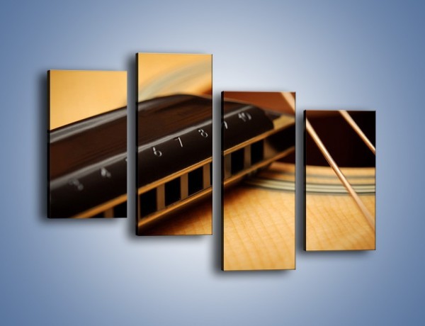 Obraz na płótnie – Instrumenty z drewna – czteroczęściowy O108W2