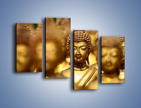 Obraz na płótnie – Złote buddy w słońcu – czteroczęściowy O111W2