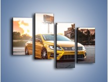 Obraz na płótnie – Volkswagen Passat CC Tuning Gold – czteroczęściowy TM082W2