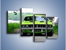 Obraz na płótnie – Plymouth Barracuda – czteroczęściowy TM130W2