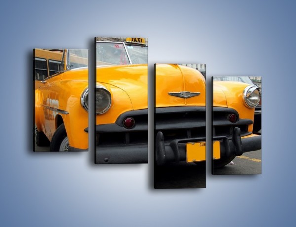Obraz na płótnie – Kubańska taksówka cabrio – czteroczęściowy TM222W2