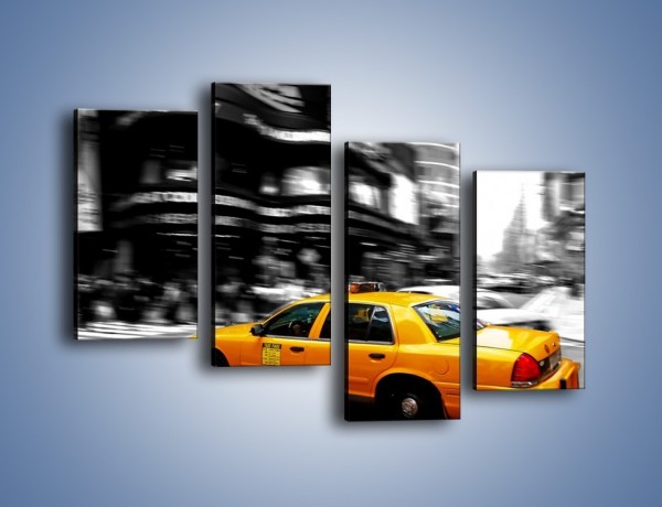 Obraz na płótnie – Taxi w Nowym Jorku – czteroczęściowy TM230W2