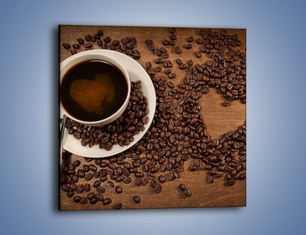 Obraz na płótnie – Miłość do kawy – jednoczęściowy kwadratowy JN312