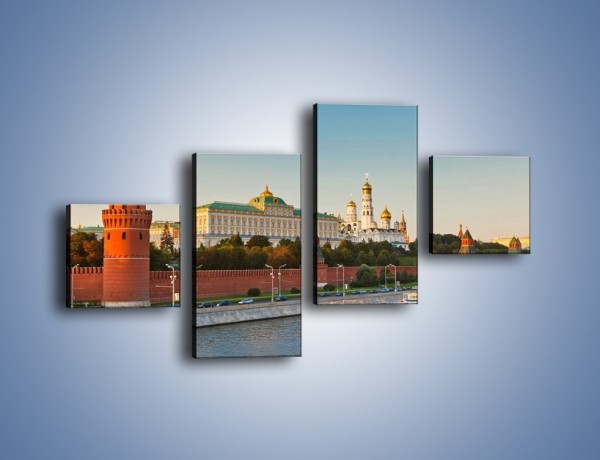 Obraz na płótnie – Kreml w środku lata – czteroczęściowy AM164W3
