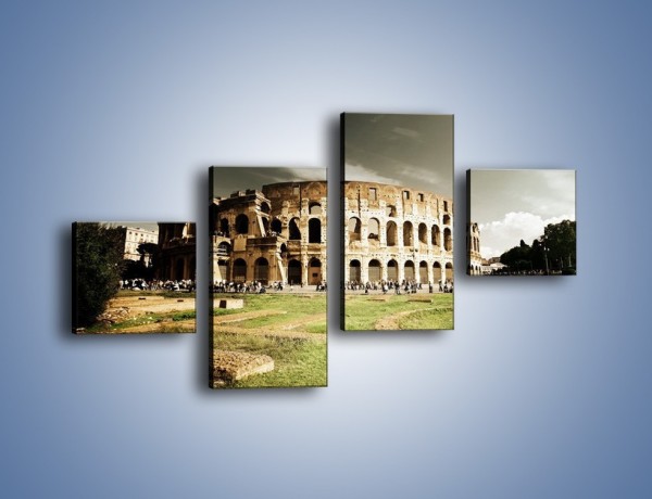 Obraz na płótnie – Koloseum przed burzą – czteroczęściowy AM271W3