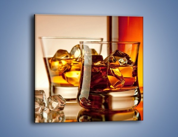 Obraz na płótnie – Męskie rozmowy przy whisky – jednoczęściowy kwadratowy JN318