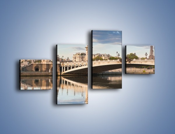 Obraz na płótnie – Most Aleksandra III w Paryżu – czteroczęściowy AM429W3