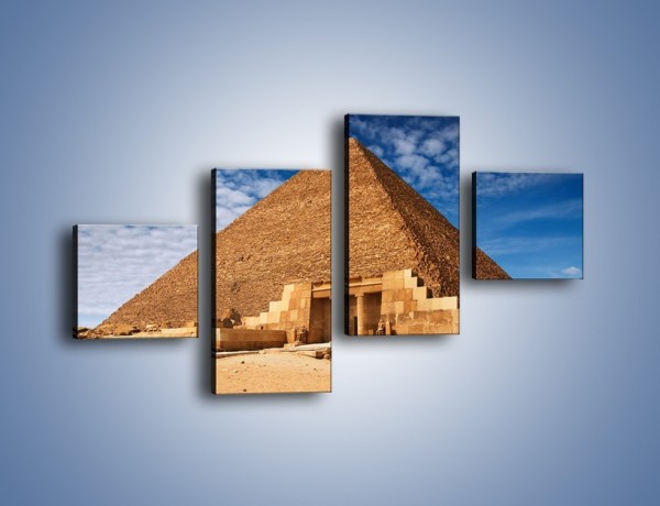 Obraz na płótnie – Wejście do egipskiej piramidy – czteroczęściowy AM602W3