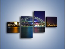 Obraz na płótnie – Sydney Harbour Bridge – czteroczęściowy AM629W3