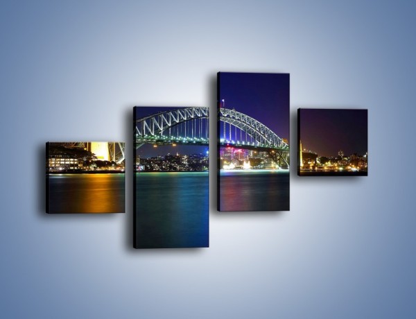 Obraz na płótnie – Sydney Harbour Bridge – czteroczęściowy AM629W3