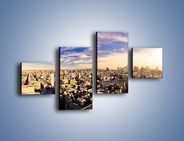 Obraz na płótnie – Panorama Nowego Jorku – czteroczęściowy AM650W3