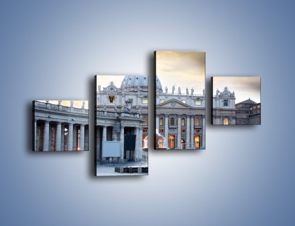 Obraz na płótnie – Bazylika św. Piotra w Watykanie – czteroczęściowy AM722W3