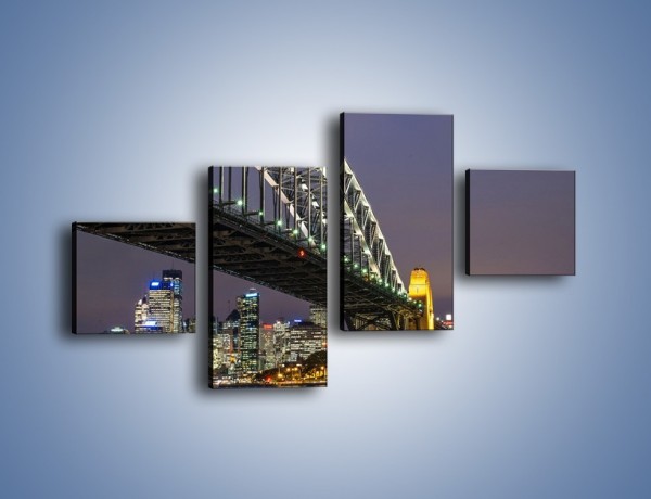 Obraz na płótnie – Sydney Harbour Bridge – czteroczęściowy AM803W3