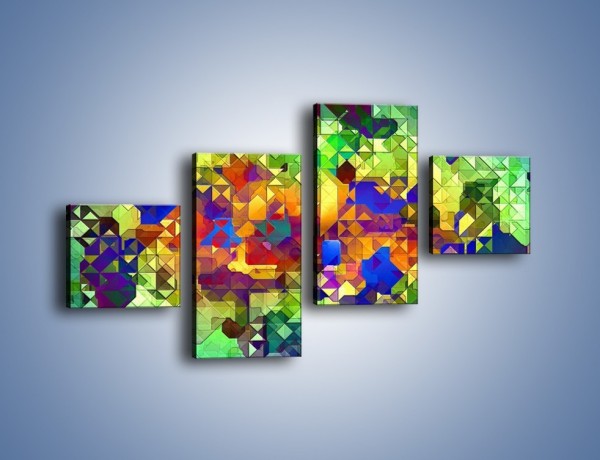 Obraz na płótnie – Mozaika w kolorze – czteroczęściowy GR373W3