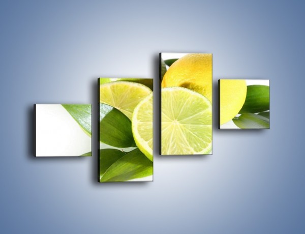 Obraz na płótnie – Mix cytrynowo-limonkowy – czteroczęściowy JN058W3