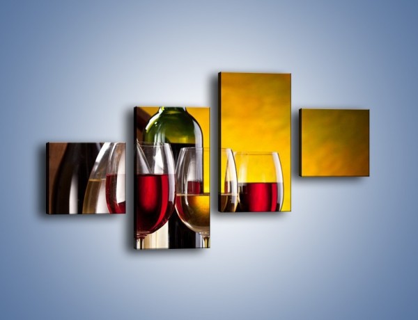 Obraz na płótnie – Wino z orzechami – czteroczęściowy JN077W3