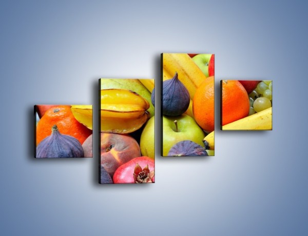 Obraz na płótnie – Owocowe kolorowe witaminki – czteroczęściowy JN173W3