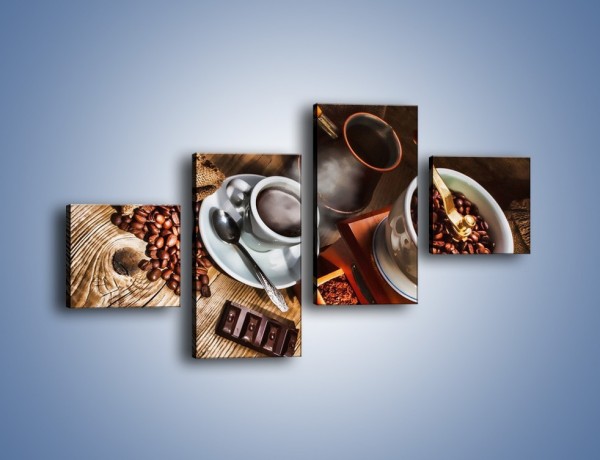 Obraz na płótnie – Smaki kawy dla dorosłych – czteroczęściowy JN313W3