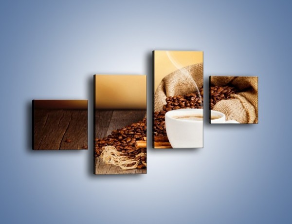 Obraz na płótnie – Zaproszenie na pogaduchy przy kawie – czteroczęściowy JN320W3
