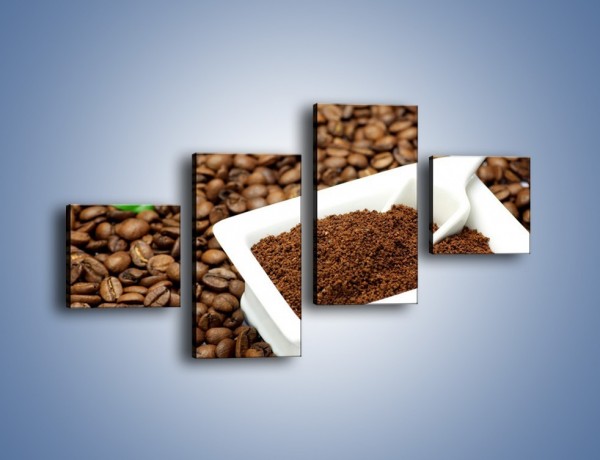 Obraz na płótnie – Zmielona kawa – czteroczęściowy JN340W3