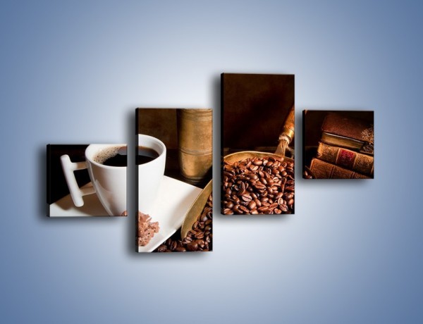 Obraz na płótnie – Opowieści przy mocnej kawie – czteroczęściowy JN360W3
