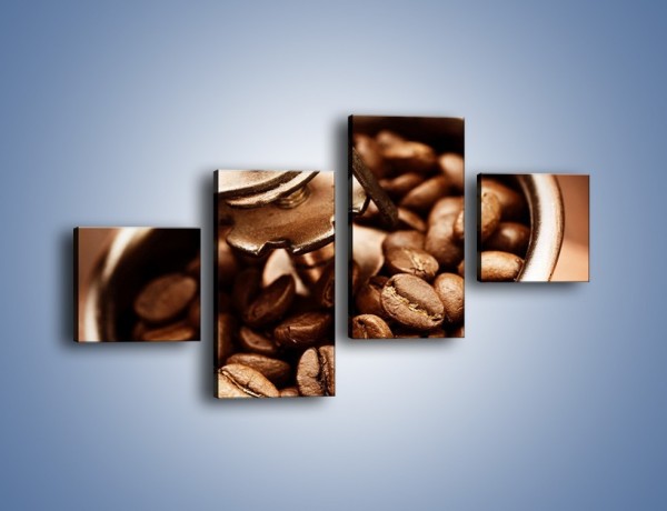 Obraz na płótnie – Kawa w młynku – czteroczęściowy JN361W3