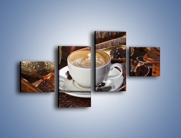 Obraz na płótnie – Wspomnienie przy kawie – czteroczęściowy JN377W3