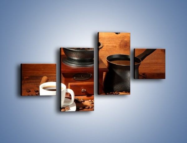 Obraz na płótnie – Młynek do kawy – czteroczęściowy JN437W3