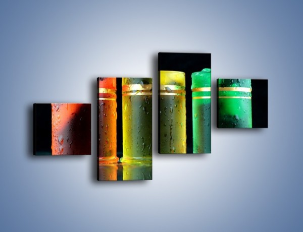 Obraz na płótnie – Drinki w wybranych kolorach – czteroczęściowy JN465W3