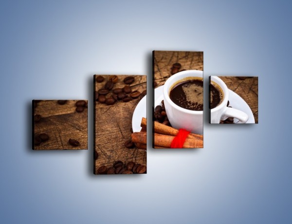 Obraz na płótnie – Kawa z małą niewiadomą – czteroczęściowy JN471W3