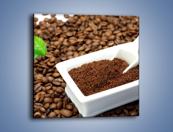 Obraz na płótnie – Zmielona kawa – jednoczęściowy kwadratowy JN340