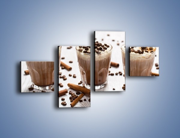 Obraz na płótnie – Mrożona kawa na upały – czteroczęściowy JN609W3