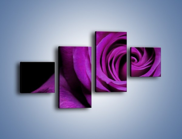 Obraz na płótnie – Tajemniczy różany fiolet – czteroczęściowy K313W3