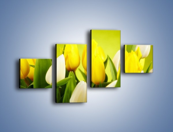 Obraz na płótnie – Nie tylko tulipany – czteroczęściowy K425W3