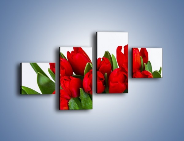 Obraz na płótnie – Tulipany na dzień kobiet – czteroczęściowy K740W3