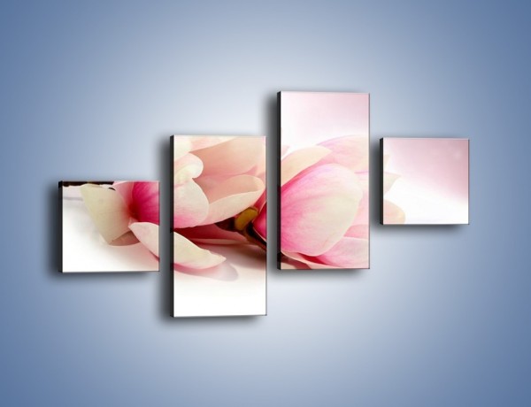 Obraz na płótnie – Gałąź magnolii na obłoku – czteroczęściowy K817W3